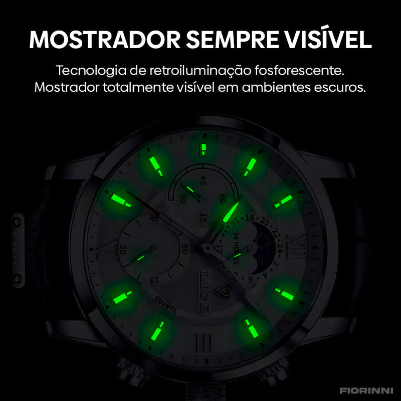 Relógio Masculino de Aço Clássico